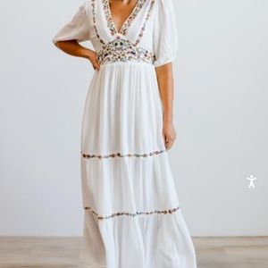 White Baltic born dress